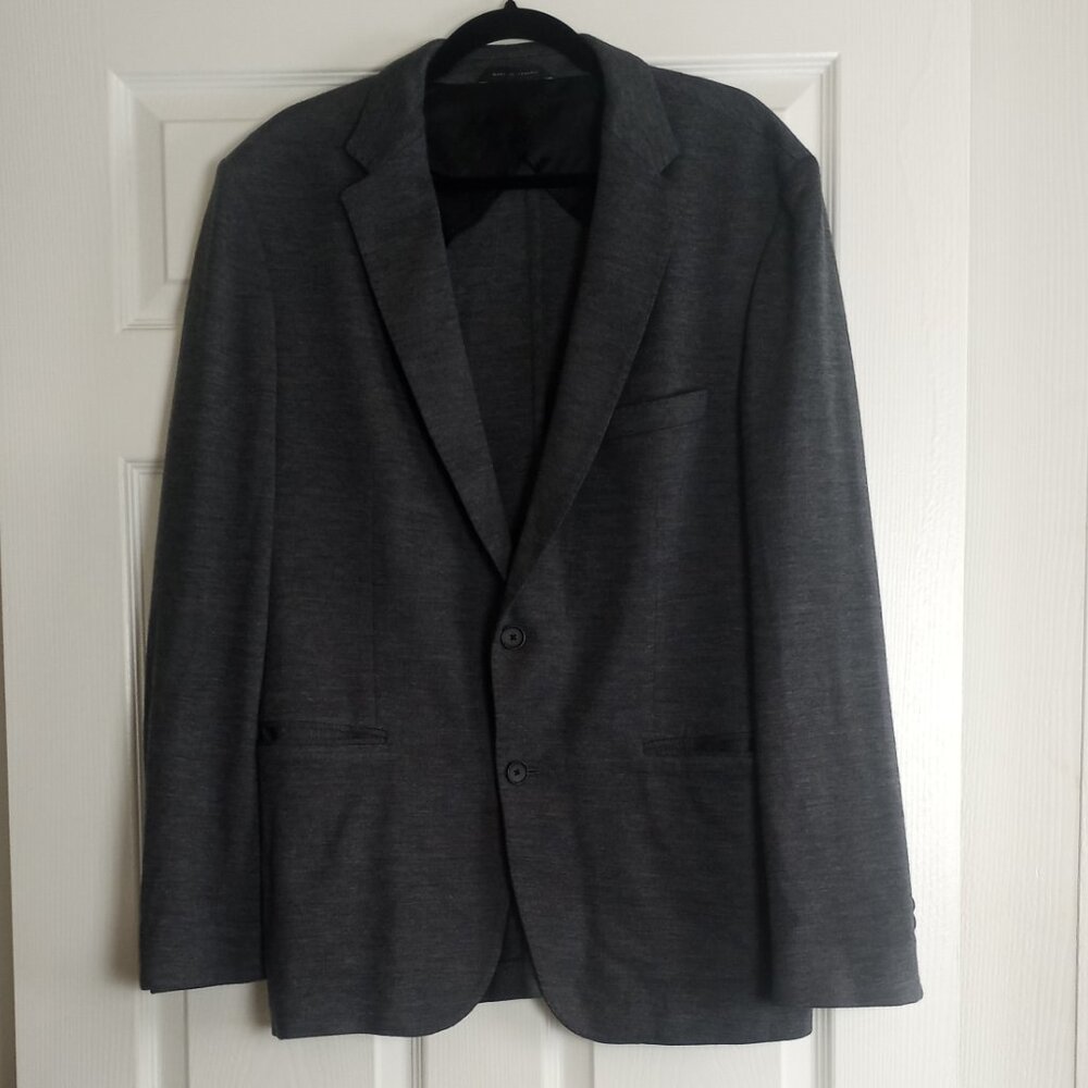 Hugo Boss Gray Stretch Two Button Blazer